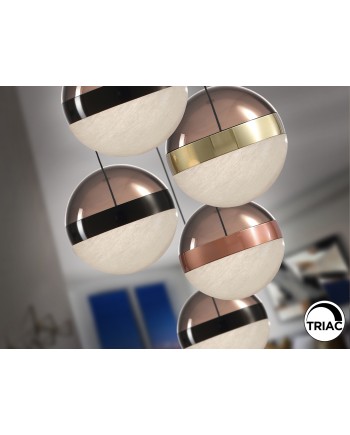 ORBES-LAMPARA 5L NEGRO/COBRE/LATON
