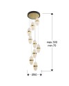 GARDEN- LAMPARA 9L NEGRO-BRONCE