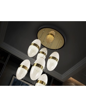 GARDEN- LAMPARA 9L NEGRO-BRONCE