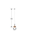 CHARLIZE- LAMPARA 1L- COBRE