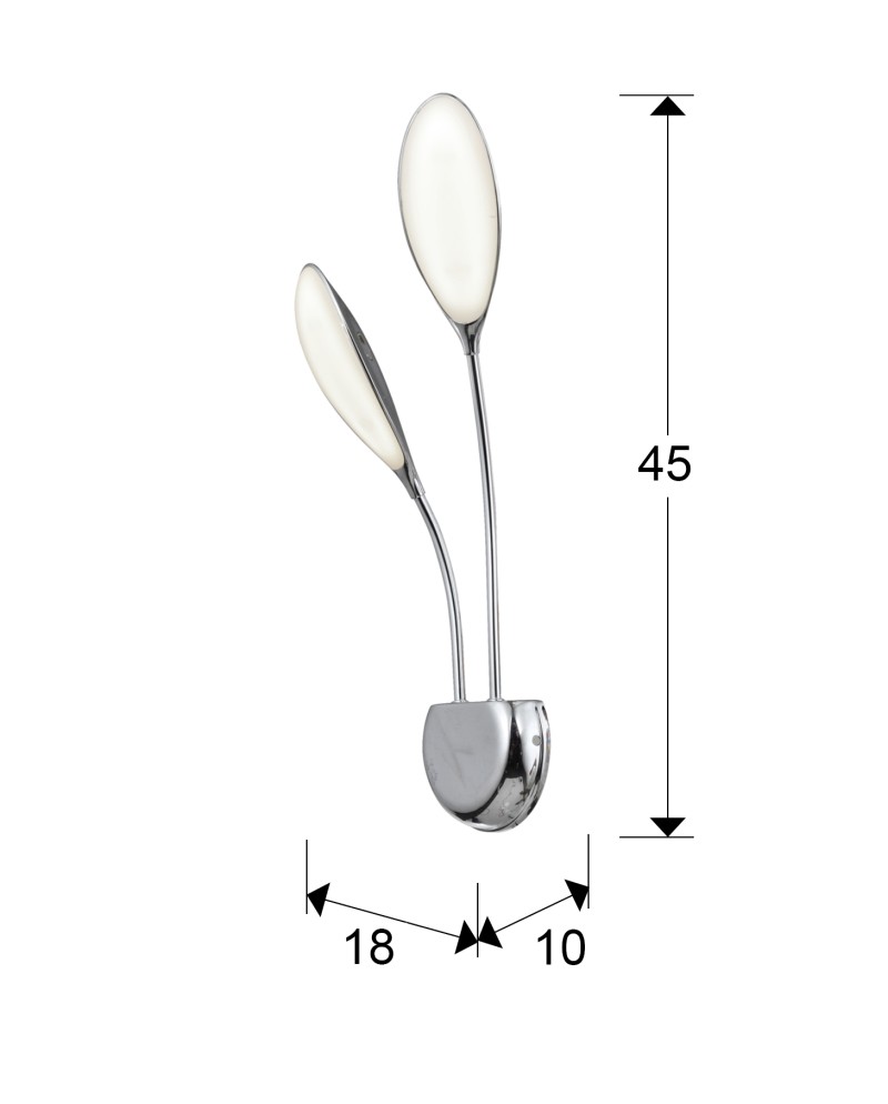 APLIQUE 2L LED ·LUCILA·