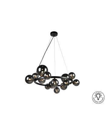 LAMPARA 14L ·ASTROS· NEGRO