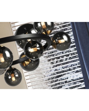 LAMPARA 14L ·ASTROS· NEGRO