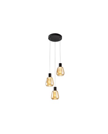 I3-CARISA- LAMPARA 3L NEGRO D35