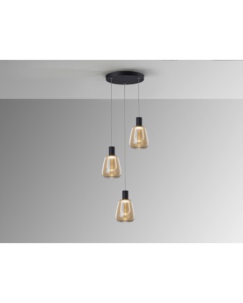 I3-CARISA- LAMPARA 3L NEGRO D35