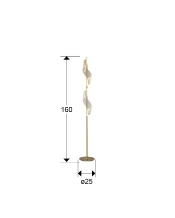VELAS- PIE SALON LED, ORO