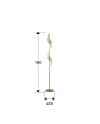 VELAS- PIE SALON LED, ORO