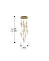 VELAS- LAMPARA 9L  ORO DIMABLE