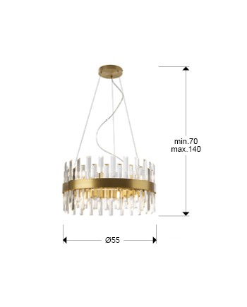 GRACE- LAMPARA 14L ORO