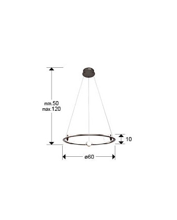 TIRSA- LAMPARA BRONCE D60