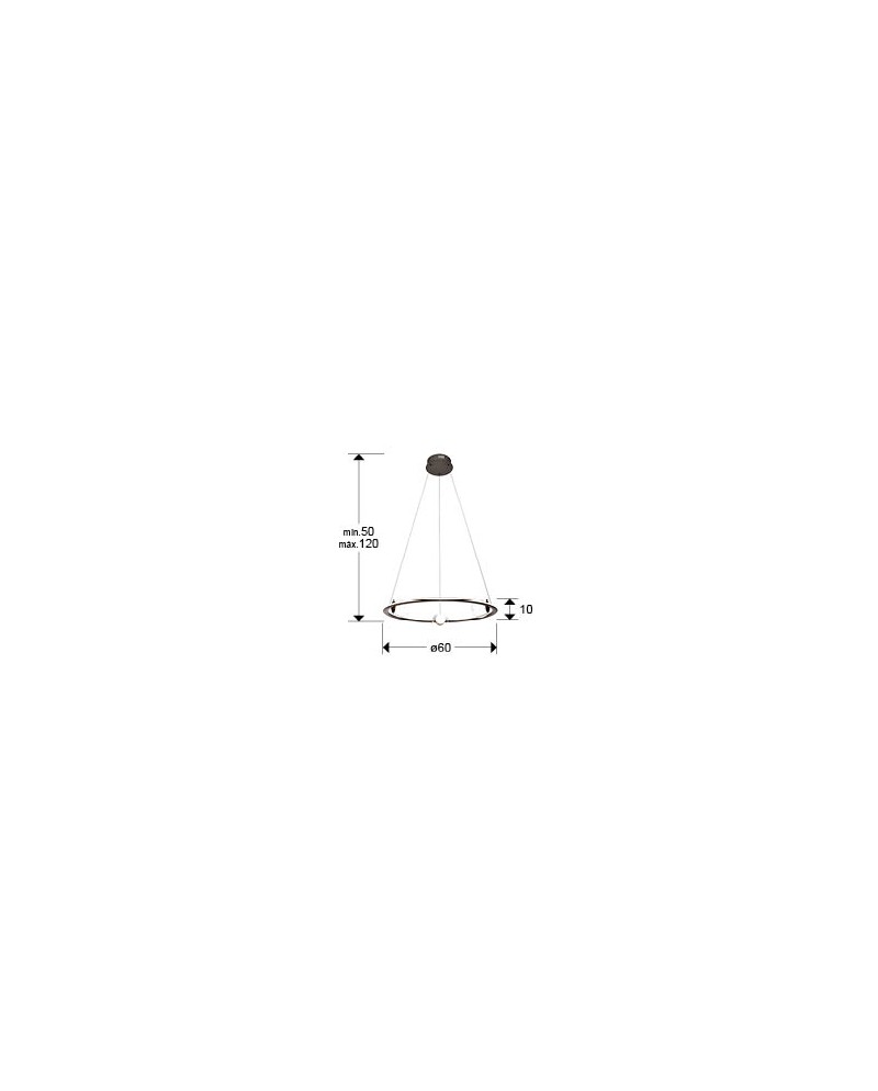 TIRSA- LAMPARA BRONCE D60