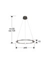 TIRSA- LAMPARA BRONCE D60