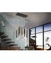 LAMPARA·VARAS·ORO/NEGRO 11L DIMABLE