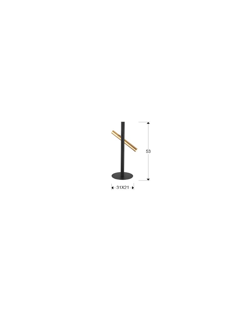 SOBREMESA ·VARAS· ORO/NEGRO 2L