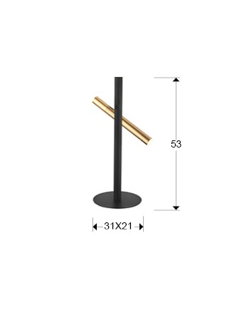 SOBREMESA ·VARAS· ORO/NEGRO 2L