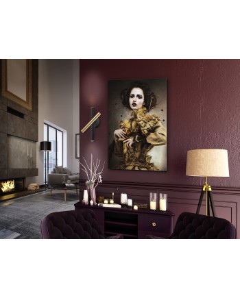 APLIQUE ·VARAS· ORO/NEGRO 3L