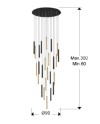 LAMP·VARAS·ORO/NEGRO 25L DIM