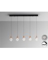 CORINA- LAMPARA 5L NEGRO-COBRE