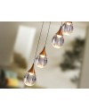CORINA- LAMPARA 12L NEGRO-COBRE