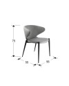 ALIZE- SILLA GRIS CLARO