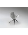 ZUNA- SILLA GIRATORIA GRIS CLARO