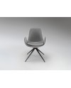 ZUNA- SILLA GIRATORIA GRIS CLARO
