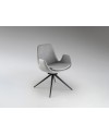 ZUNA- SILLA GIRATORIA GRIS CLARO