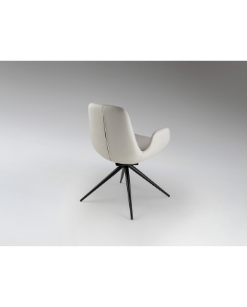 ZUNA- SILLA GIRATORIA BLANCA
