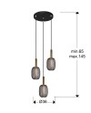 MICRON-LAMPARA 3L ORO/NEGRO