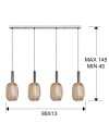 MICRON-LAMPARA 4L CROMO/ORO