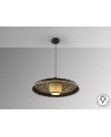 FIJI- LAMP PAPEL TRENZADO NEGRO/NAT