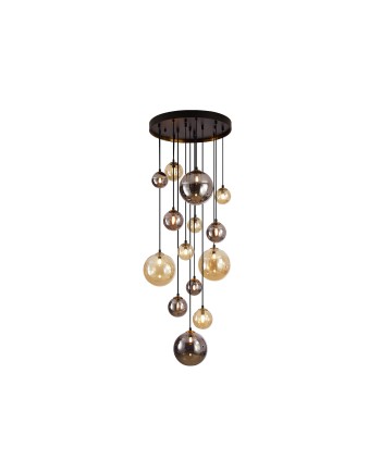 DARK-LAMPARA 14L NEGRO-LATON
