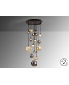DARK-LAMPARA 14L NEGRO-LATON