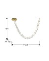 ZARIA II- LAMP 21L- ORO/TRANSP DIMABLE