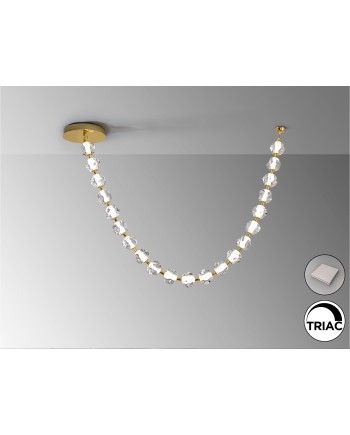 ZARIA II- LAMP 21L- ORO/TRANSP DIMABLE