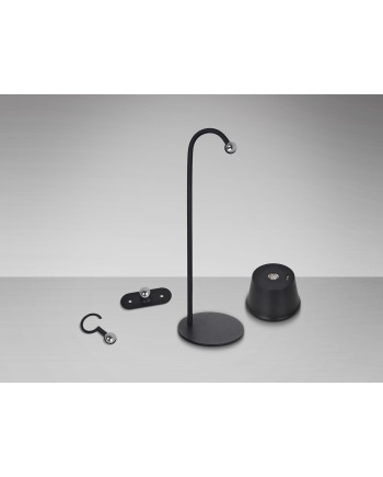 CUCO-SOBREMESA LED NEGRO