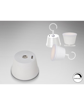 CUCO-SOBREMESA LED BLANCO