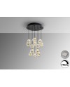 ZARIA-LAMP 13L- NEGRO/ORO/TRANSP D60 DIM