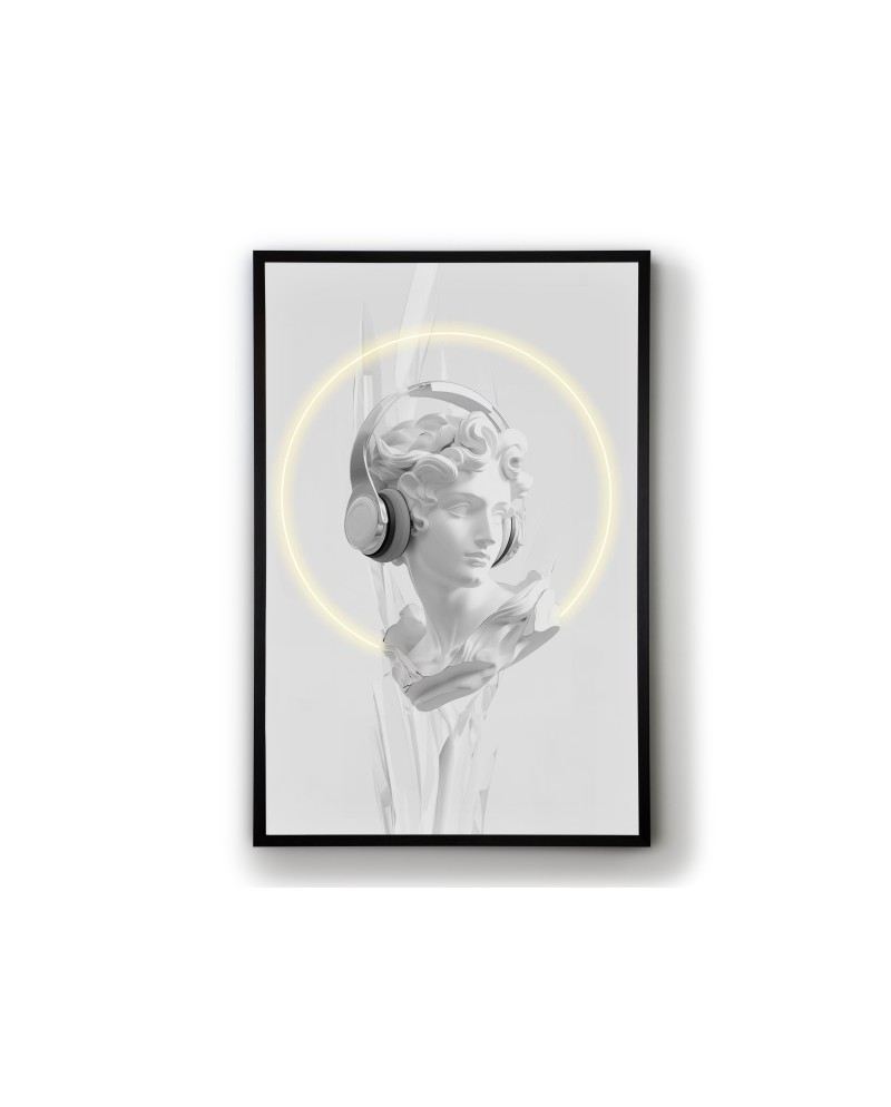 BUSTO BLANCO-CUADRO LUZ LED 80X120