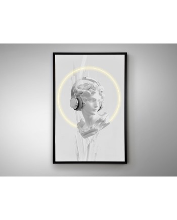 BUSTO BLANCO-CUADRO LUZ LED 80X120