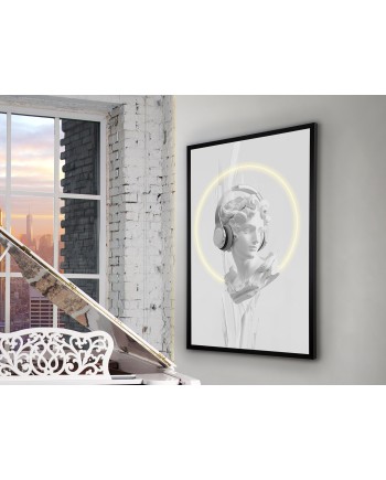 BUSTO BLANCO-CUADRO LUZ LED 80X120