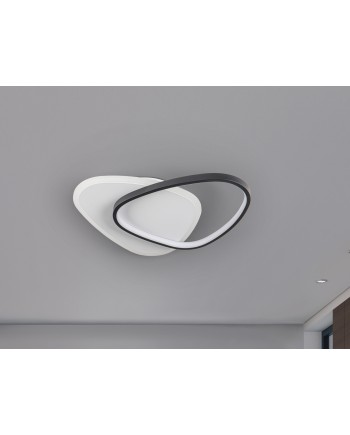ROMO - PLAFON/APLIQUE BLANCO-NEGRO