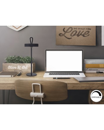 GONG- SOBREMESA LED NEGRO