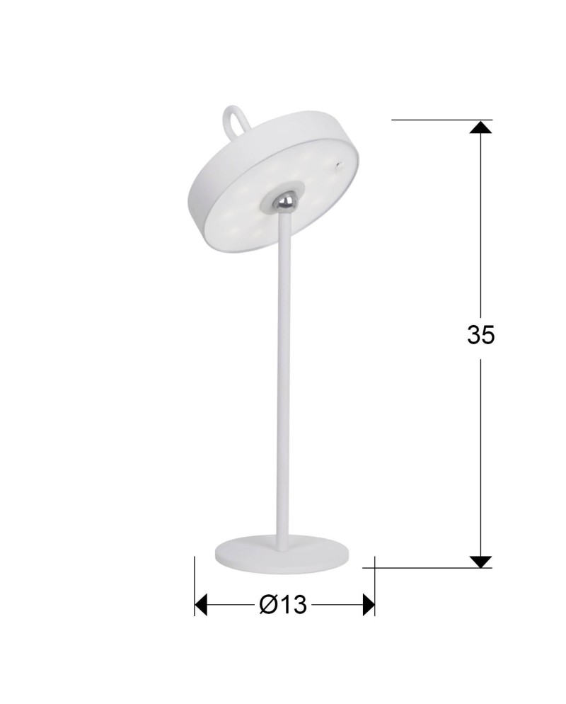 GONG- SOBREMESA LED BLANCO