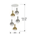 MATICES-LAMPARA 5L BLANCO-SMOKE-ORO