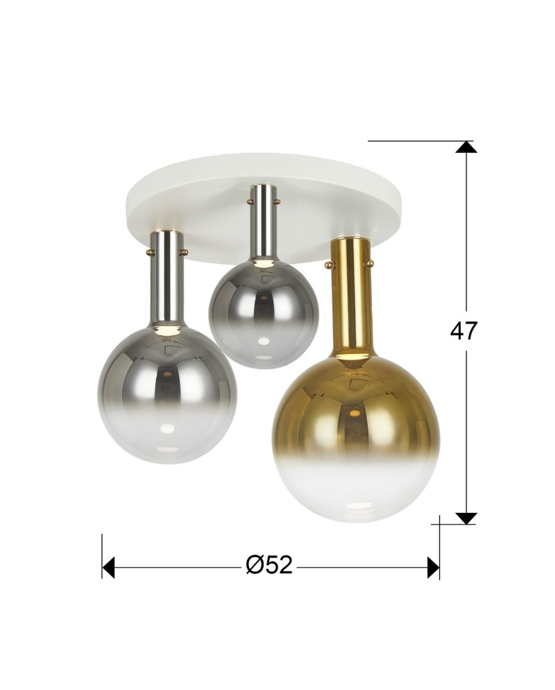 MATICES-PLAFON 3L BLANCO-SMOKE-ORO