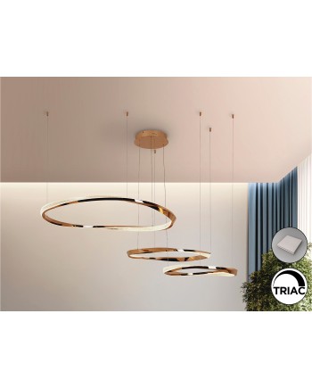 ORBITAS-LAMPARA 3 AROS ORO