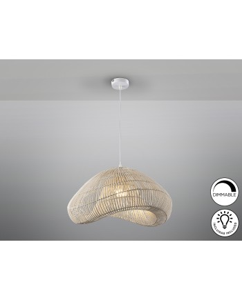 SABAH- LAMPARA RATAN BLANCO 55CM