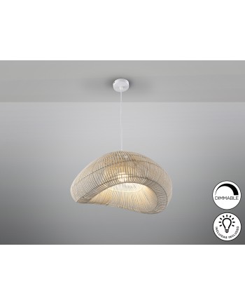 SABAH- LAMPARA RATAN BLANCO 55CM
