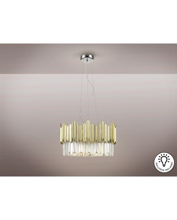 TIARA- LAMPARA 6L CROMO-ORO